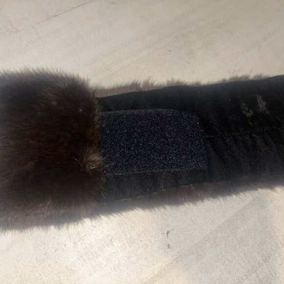 dark brown Mink Fur Headband - Picture 5 of 8